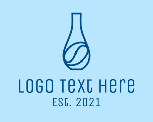Chemistry - Coffee Lab Flask logo design