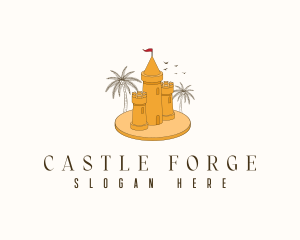 Resort Sand Castle logo design