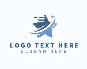 Blue - Star Express Logistics logo design