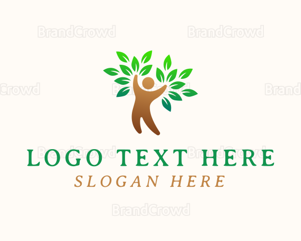 Eco Human Tree Logo