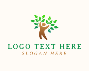 Therapy - Eco Human Tree logo design