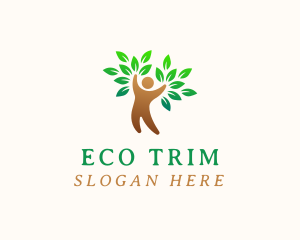 Eco Human Tree logo design