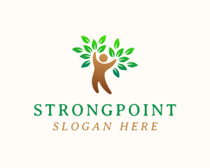 Treatment - Eco Human Tree logo design