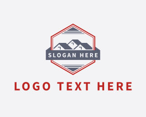 Roofing - Residential House Roofing logo design