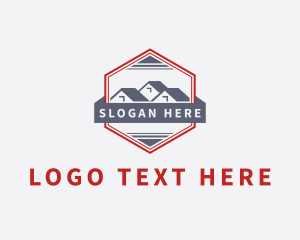 House - Residential House Roofing logo design