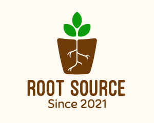 Root - Root Pot Plant logo design