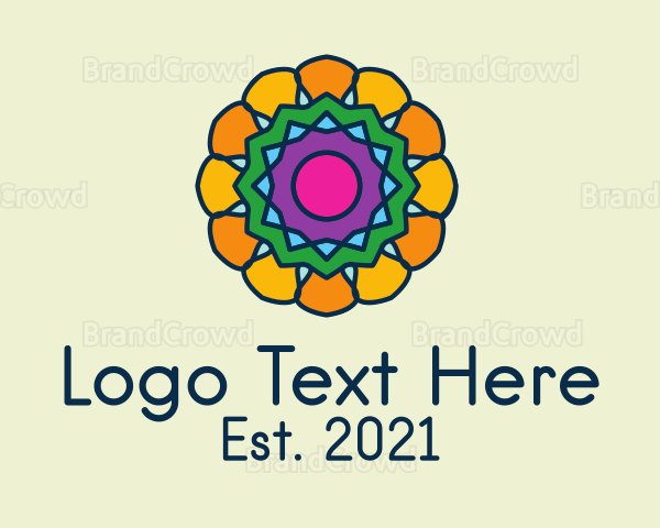 Multicolor Flower Pattern Logo