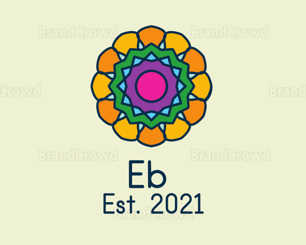 Multicolor Flower Pattern Logo