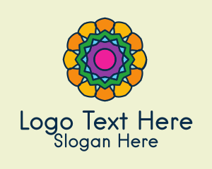 Multicolor Flower Pattern Logo