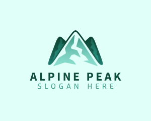 Alpine - Alpine Mountain Summit logo design