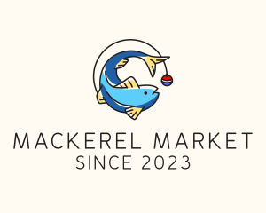 Mackerel - Seafood Fish Fishing logo design