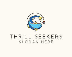 Seafood Fish Fishing logo design