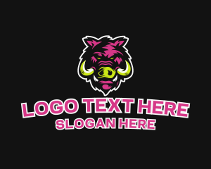 Wild Boar Animal Logo