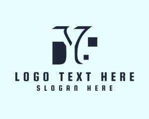 Letter FP - Digital Tech Letter Y logo design