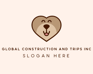 Bear - Dog BearHeart logo design