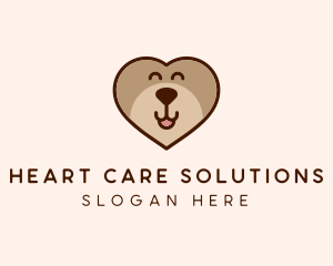 Dog BearHeart logo design