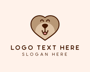 Toy Store - Dog BearHeart logo design