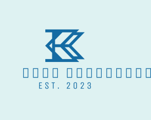 Racing - Modern Arrow Letter K logo design