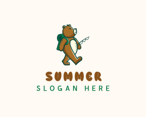 Fishing Scout Bear logo design