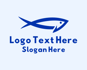 Minimalist Tuna Fish Logo