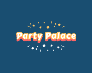 Party Fireworks Confetti logo design