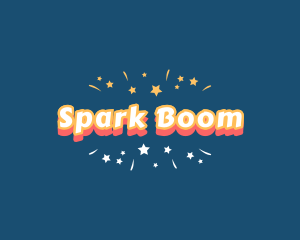 Party Fireworks Confetti logo design