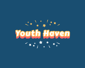 Teenager - Party Fireworks Confetti logo design