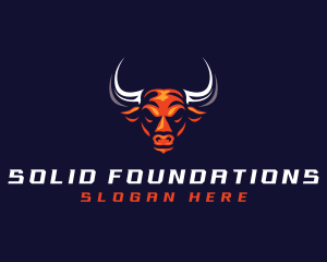 Buffalo - Bull Horn Strong logo design
