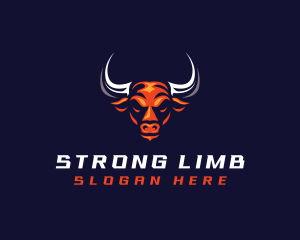 Bull Horn Strong logo design