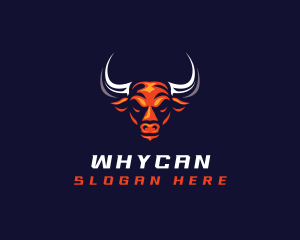 Butcher - Bull Horn Strong logo design
