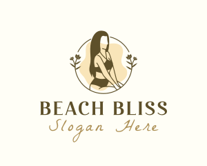 Woman Swimsuit Fashion logo design