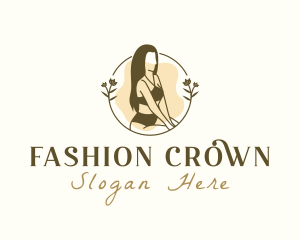 Woman Swimsuit Fashion logo design