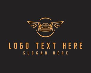 Motor - Automotive Car Wings logo design
