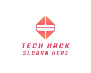 Tech Equal Sign logo design