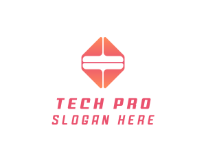 Tech Equal Sign logo design