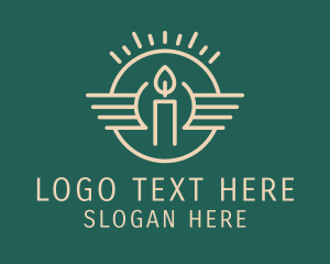 Religious - Handmade Candle Emblem logo design