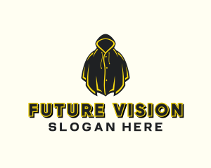 Raincoat Hoodie Jacket logo design