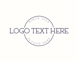 Interior Designer - Elegant Circle Cursive logo design