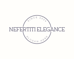 Elegant Circle Cursive logo design