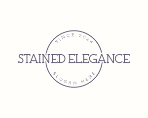 Elegant Circle Cursive logo design