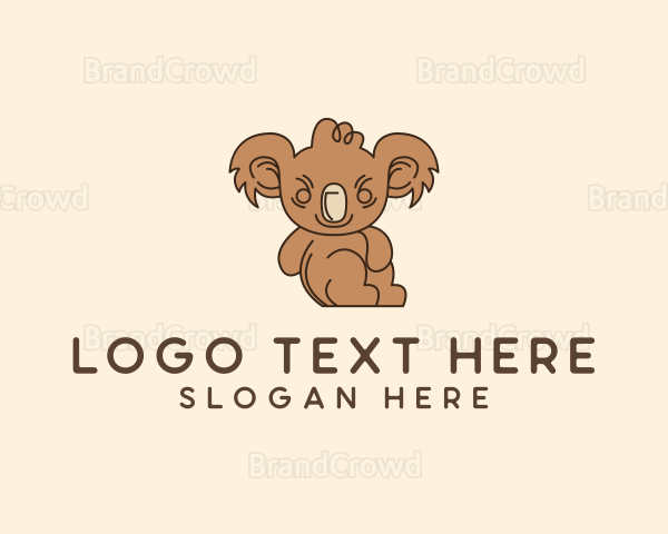 Wild Animal Koala Logo