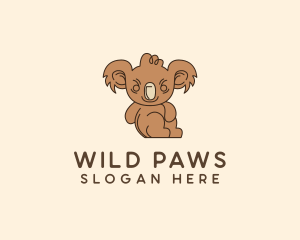 Wild Animal Koala logo design