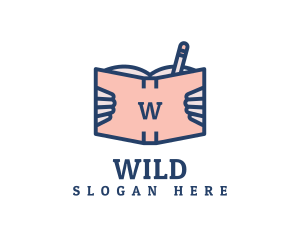 Book - Writer Book Publisher logo design