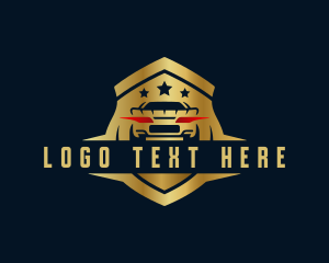 Driver - Car Garage Shield logo design