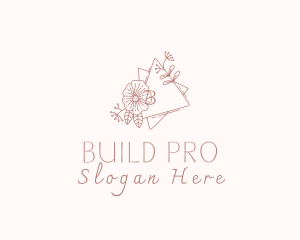 Flower Wreath Wedding Planner Logo