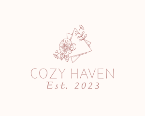 Flower Wreath Wedding Planner logo design