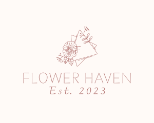 Flower Wreath Wedding Planner logo design