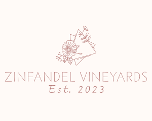 Flower Wreath Wedding Planner logo design