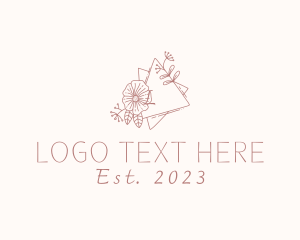 Blooming - Flower Wreath Wedding Planner logo design
