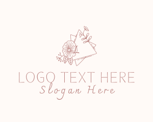 Flower Wreath Wedding Planner Logo